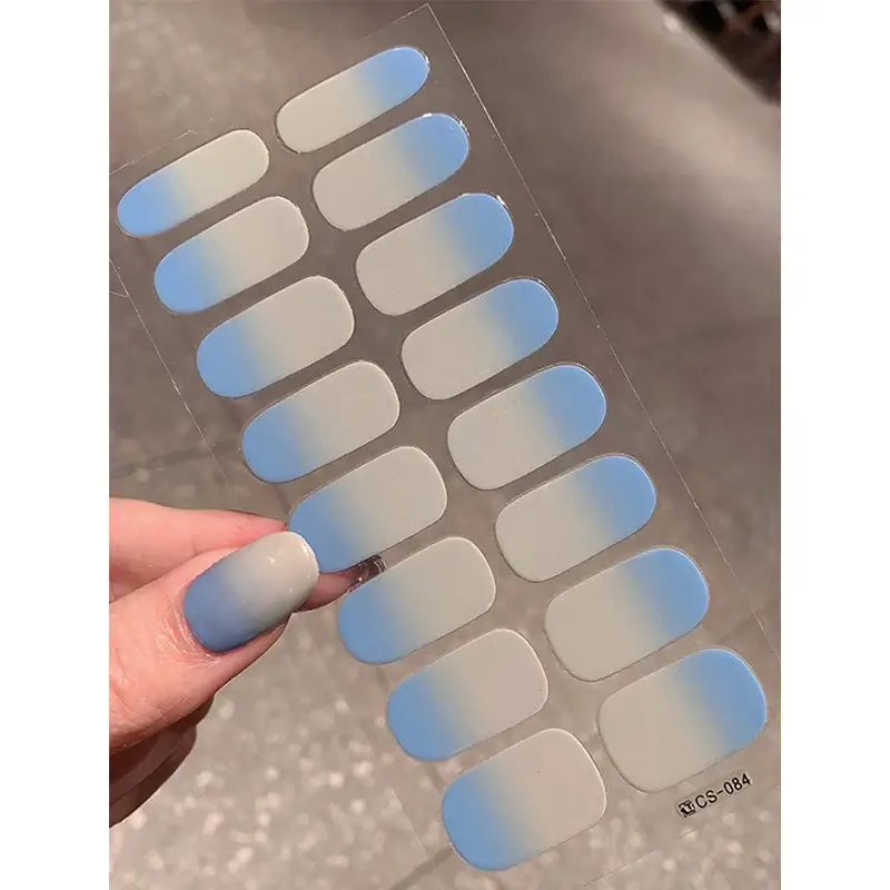 Azure Semi-cured Gel Nail/20 Tips - Image 6