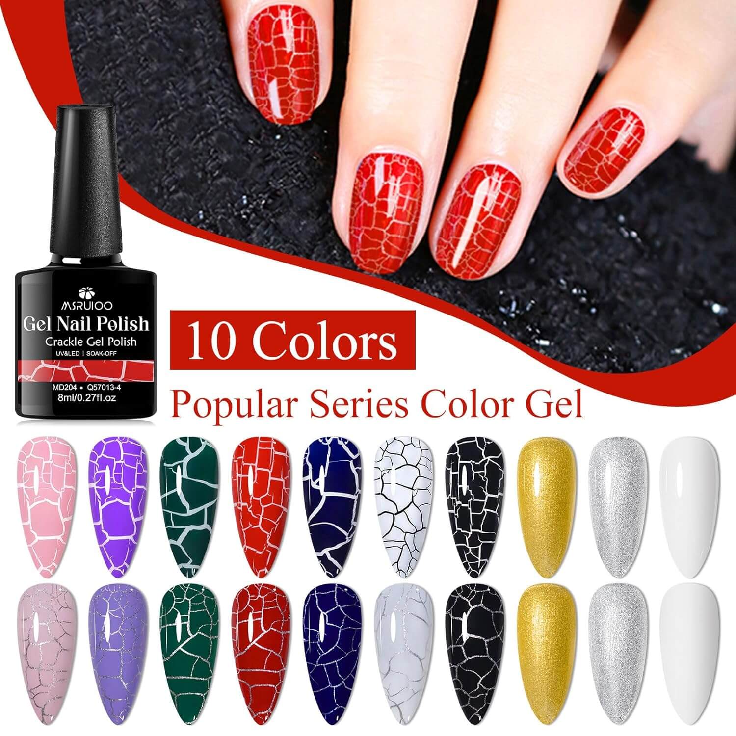 Crackle Nail Polish - 10 Colors - Image 7