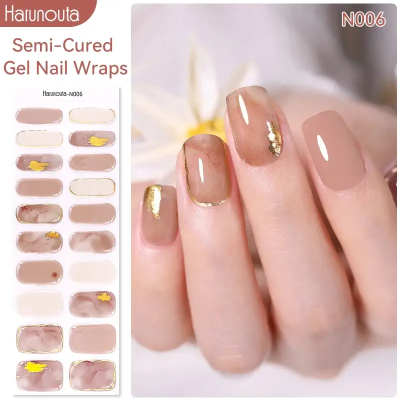 Fall Semi Cured Gel Nail/20Tips - Image 11
