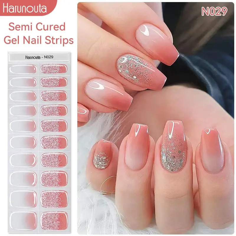 Fall Semi Cured Gel Nail/20Tips - Image 12