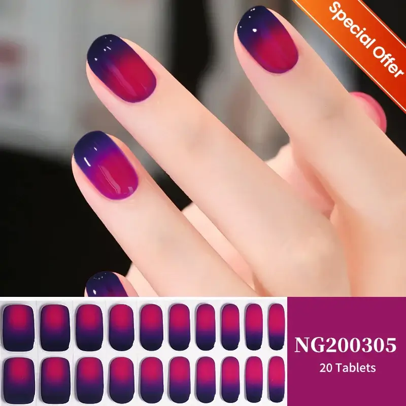 Fall Semi Cured Gel Nail/20Tips - Image 20