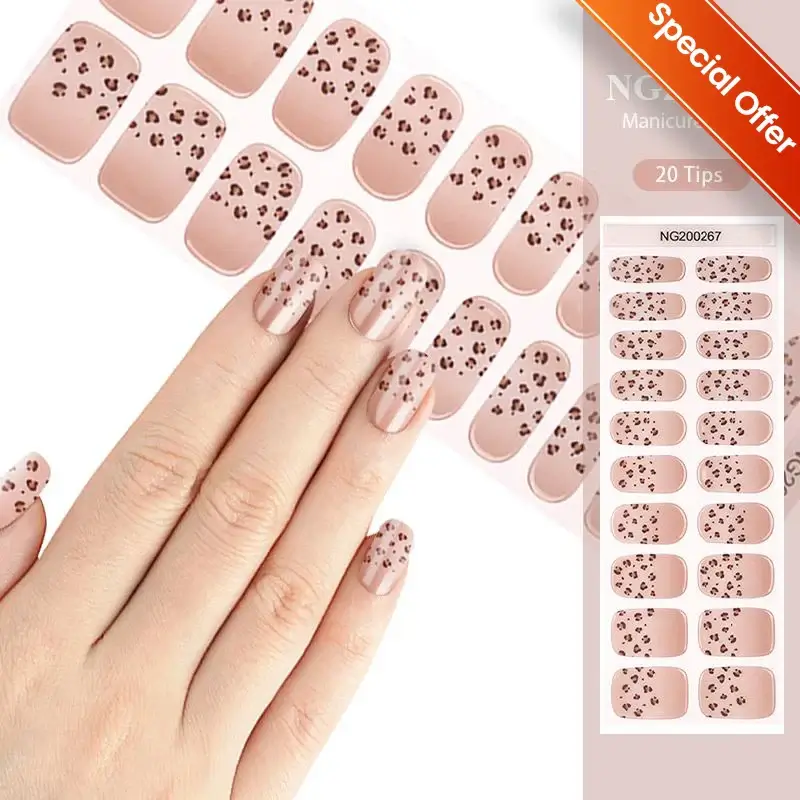 Fall Semi Cured Gel Nail/20Tips - Image 22