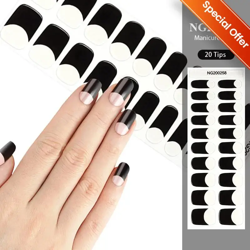 Fall Semi Cured Gel Nail/20Tips - Image 24