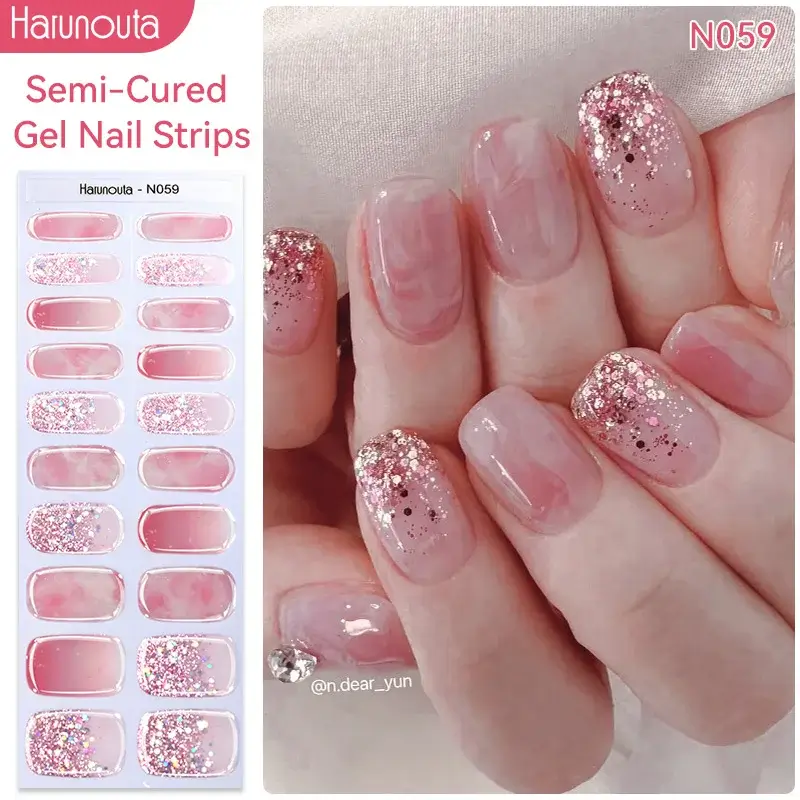 Fall Semi Cured Gel Nail/20Tips - Image 26