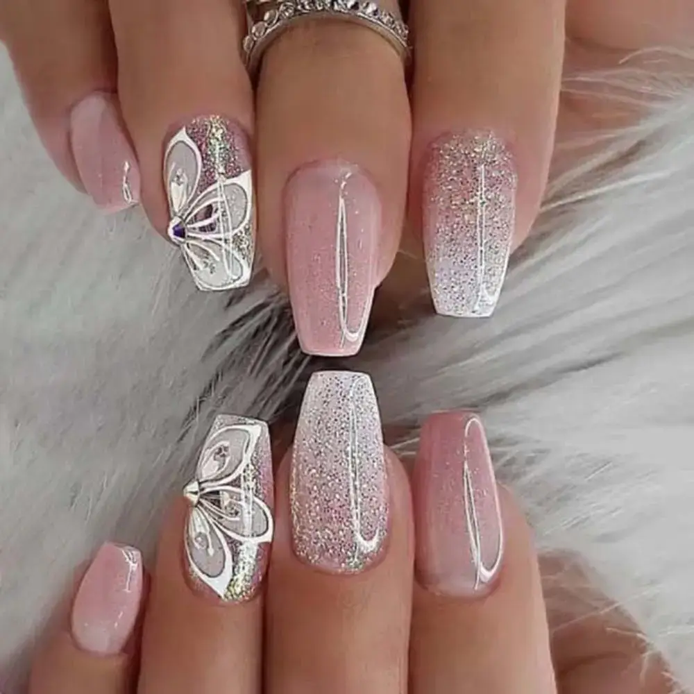 French Ballerina Press on Nails/24Pcs - Image 13