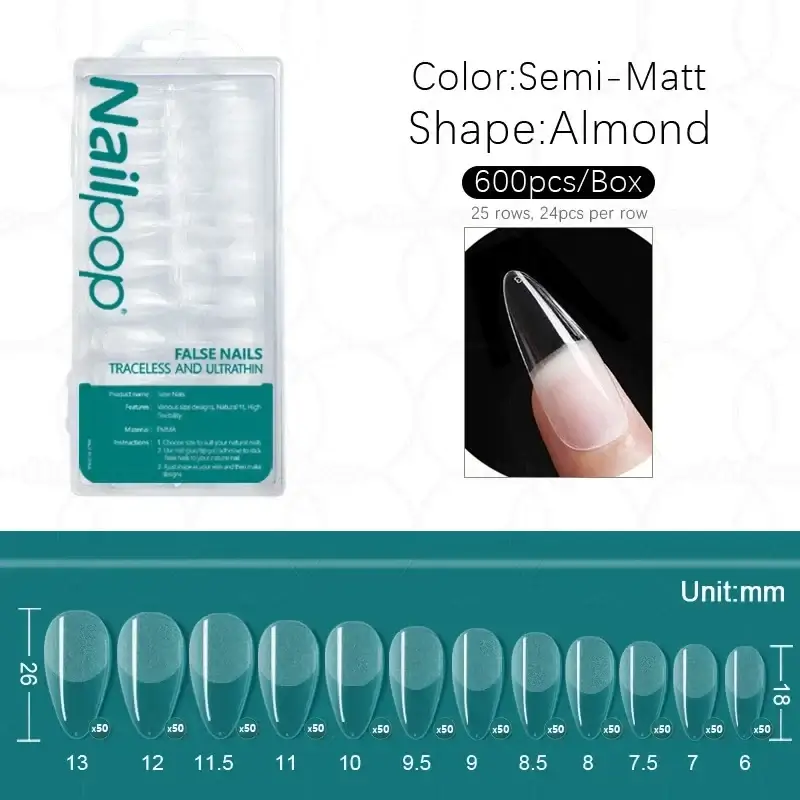 Full Cover Nail Tips/600 Pcs - Image 15