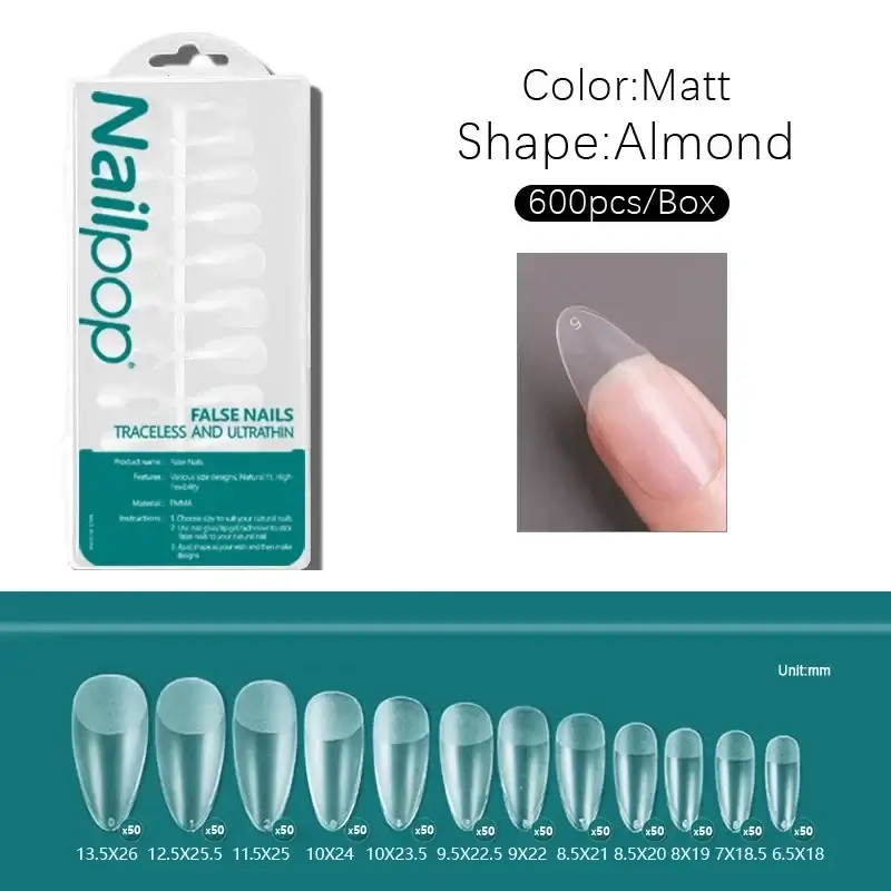 Full Cover Nail Tips/600 Pcs - Image 16