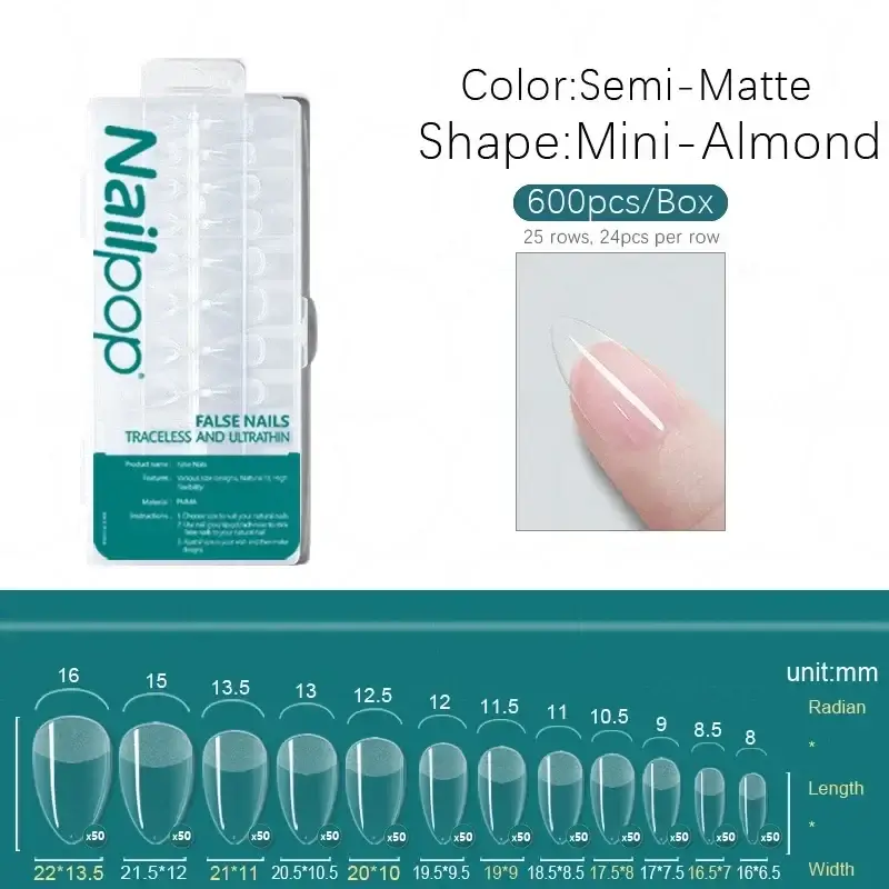 Full Cover Nail Tips/600 Pcs - Image 19