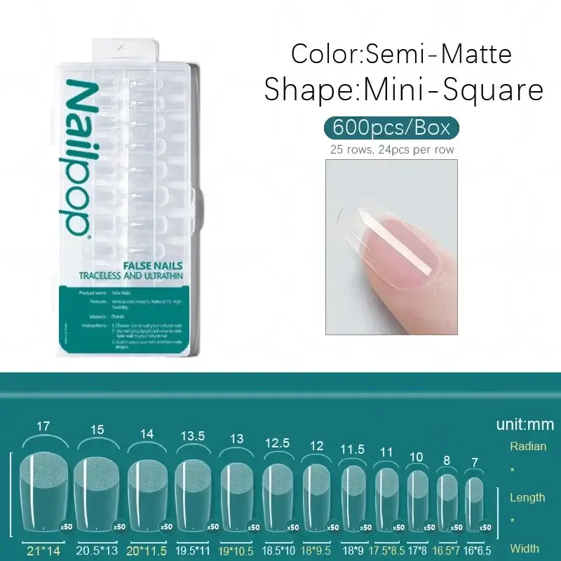 Full Cover Nail Tips/600 Pcs - Image 22