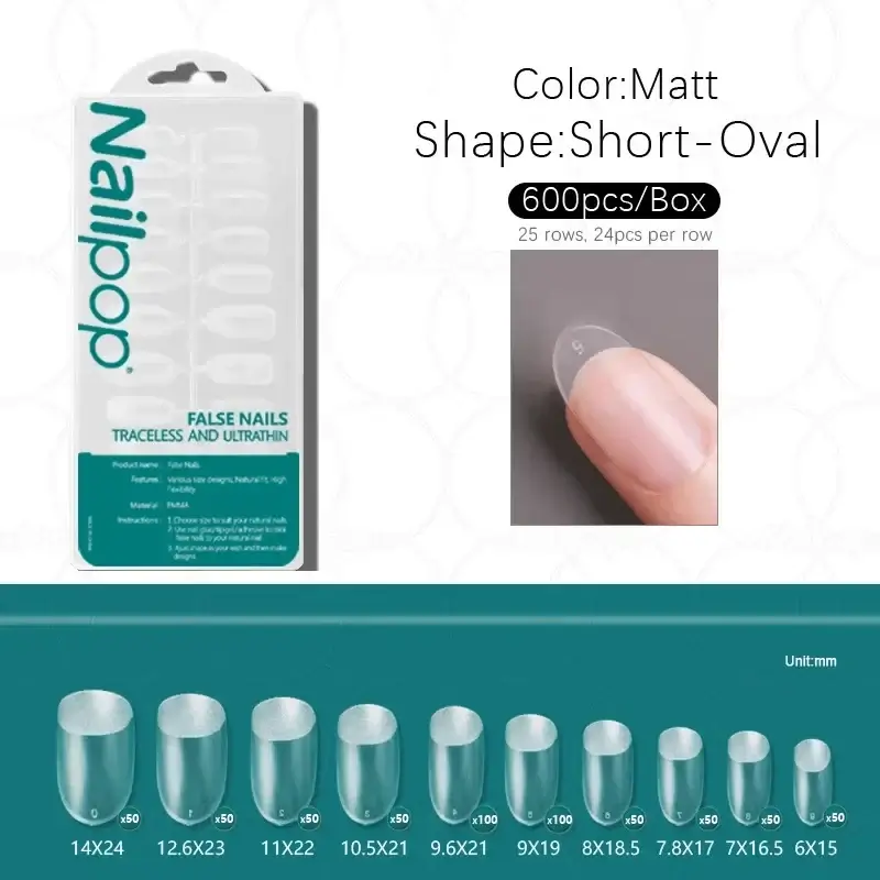 Full Cover Nail Tips/600 Pcs - Image 31