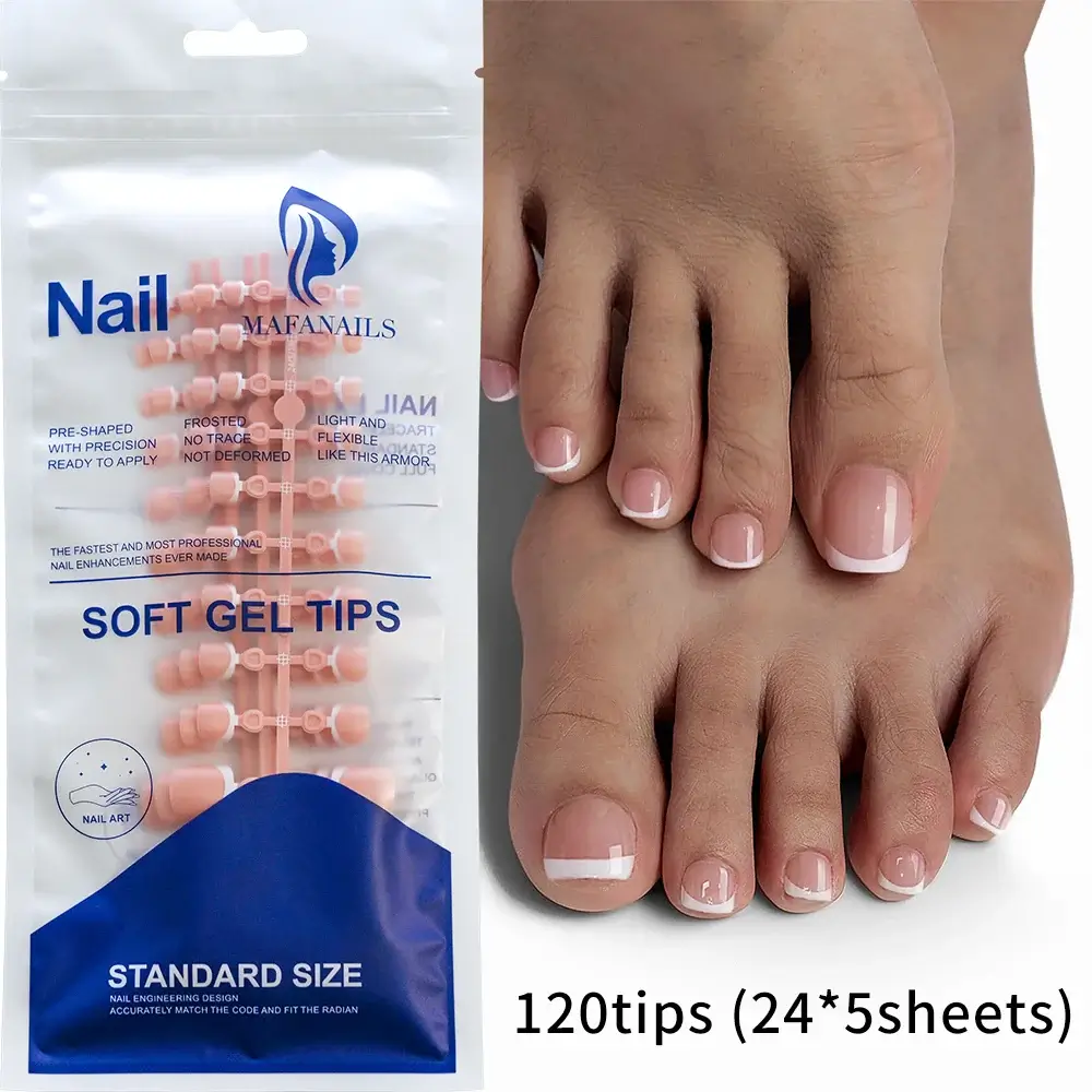 Full Cover Toe Nail Tips/120Pcs - Image 12