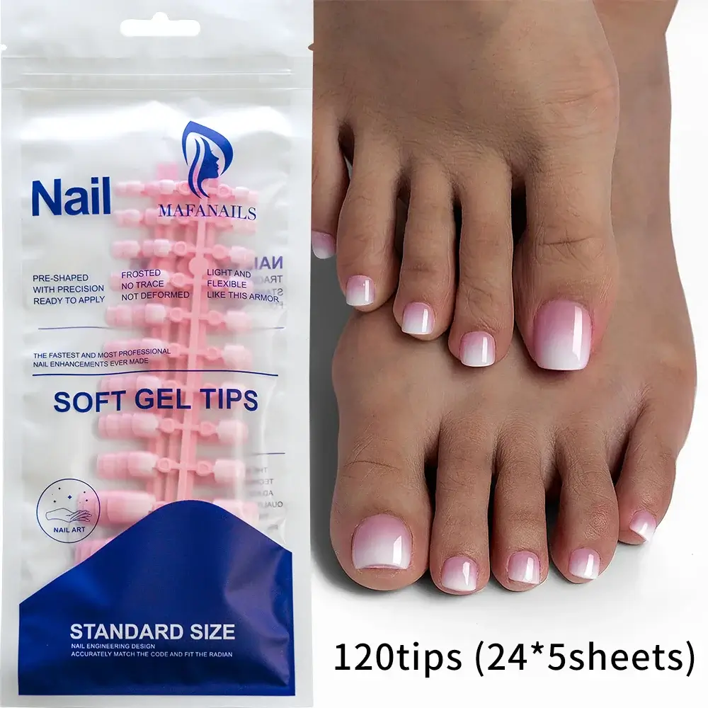 Full Cover Toe Nail Tips/120Pcs - Image 13