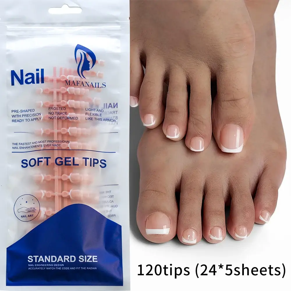 Full Cover Toe Nail Tips/120Pcs - Image 14