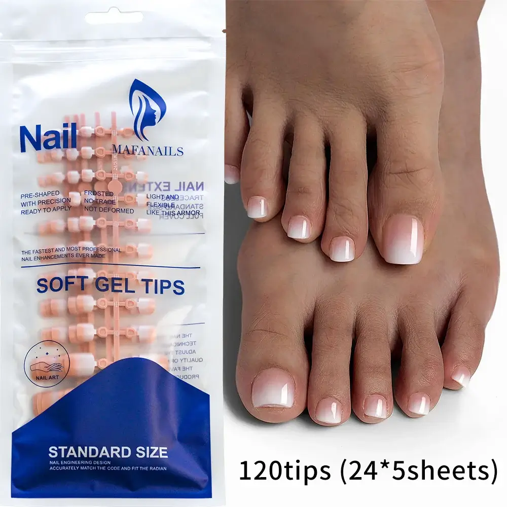Full Cover Toe Nail Tips/120Pcs - Image 15