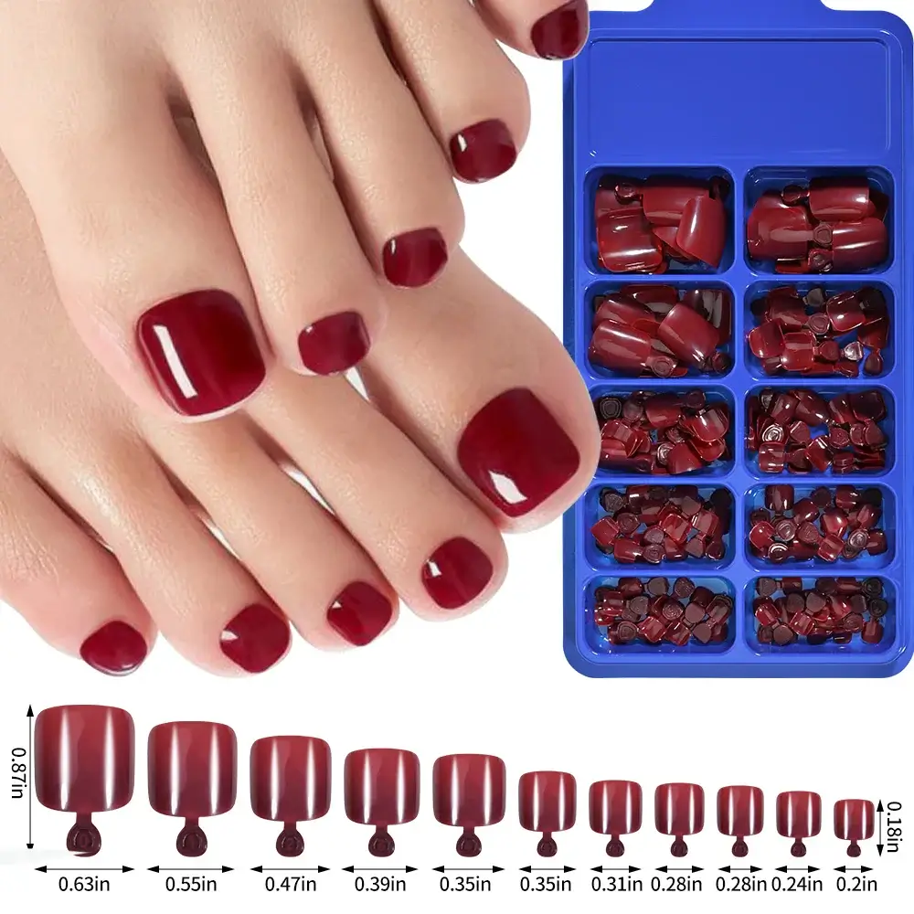 Full Cover Toe Nail Tips/120Pcs - Image 17