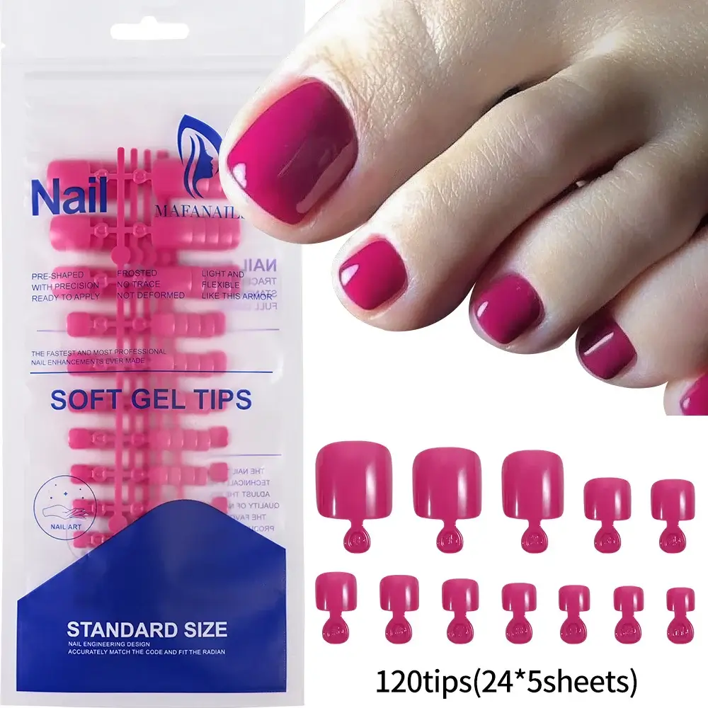 Full Cover Toe Nail Tips/120Pcs - Image 19