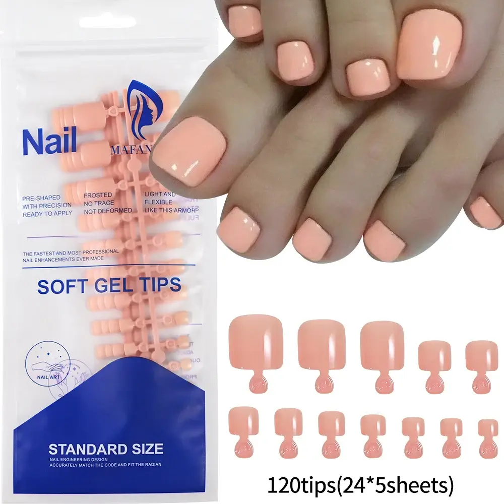 Full Cover Toe Nail Tips/120Pcs - Image 21