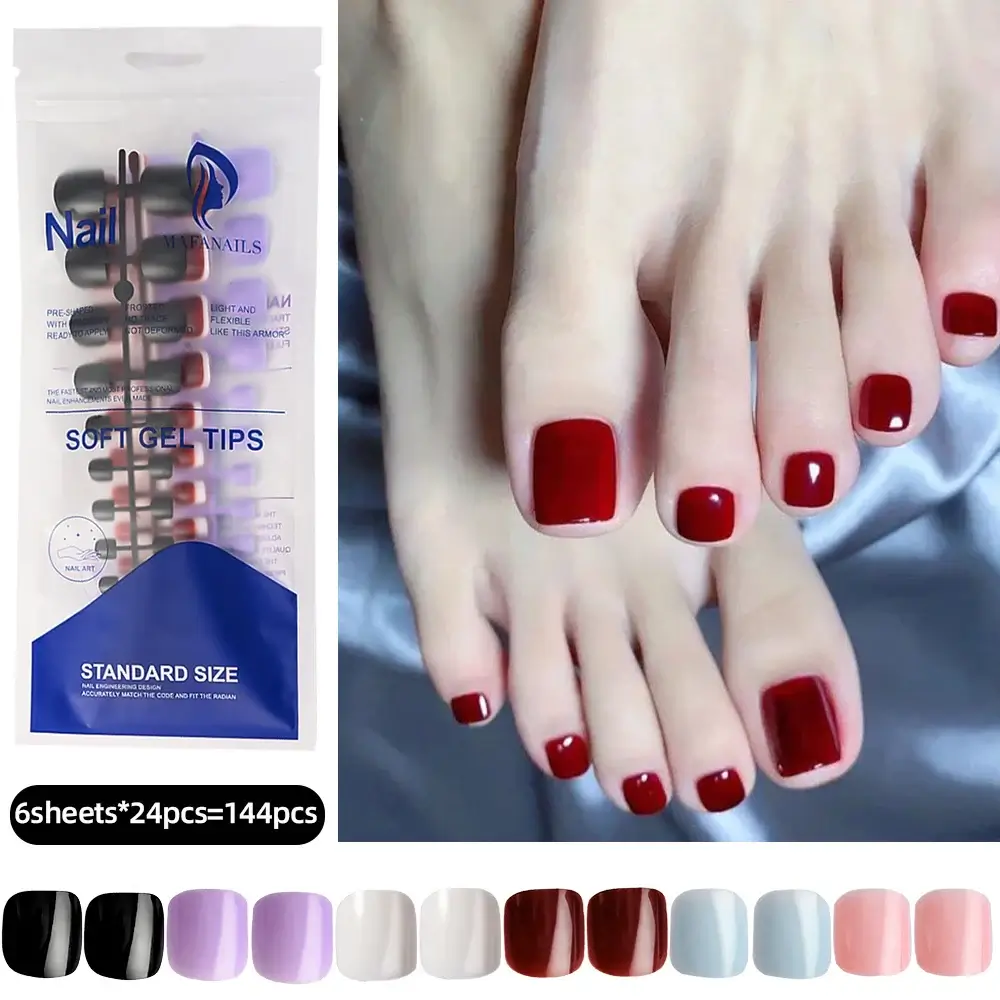Full Cover Toe Nail Tips/120Pcs - Image 22