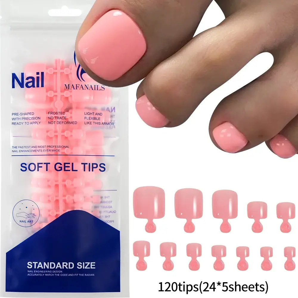 Full Cover Toe Nail Tips/120Pcs - Image 23