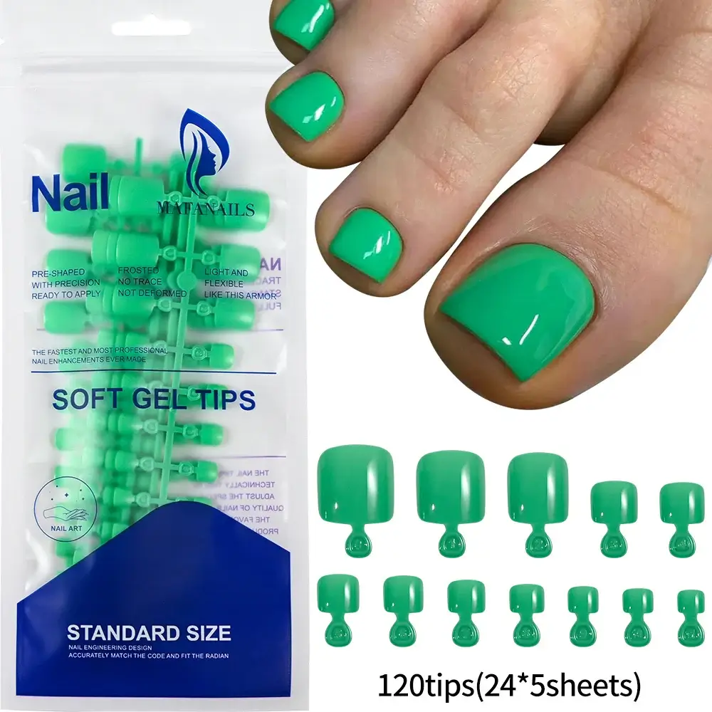 Full Cover Toe Nail Tips/120Pcs - Image 25