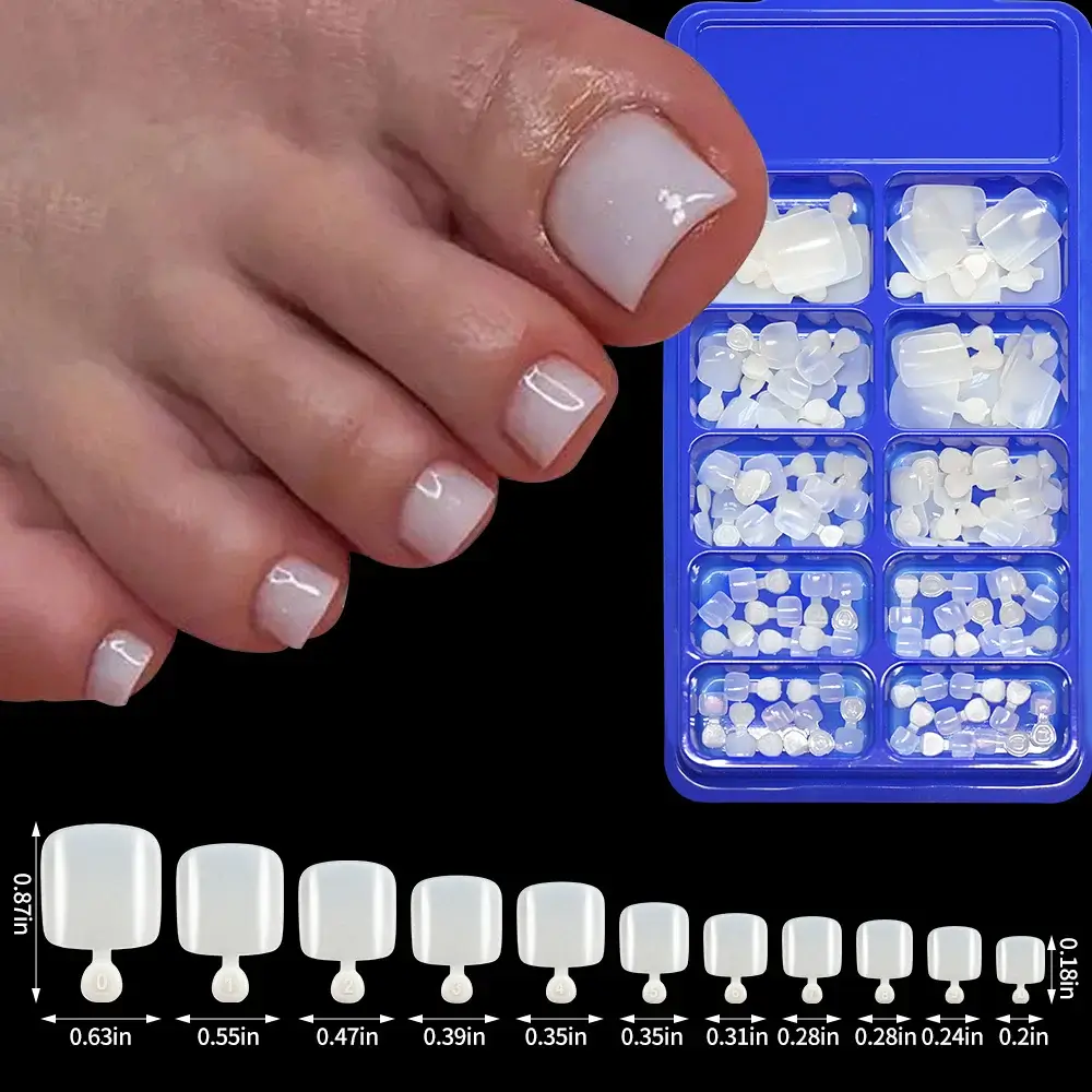 Full Cover Toe Nail Tips/120Pcs - Image 28
