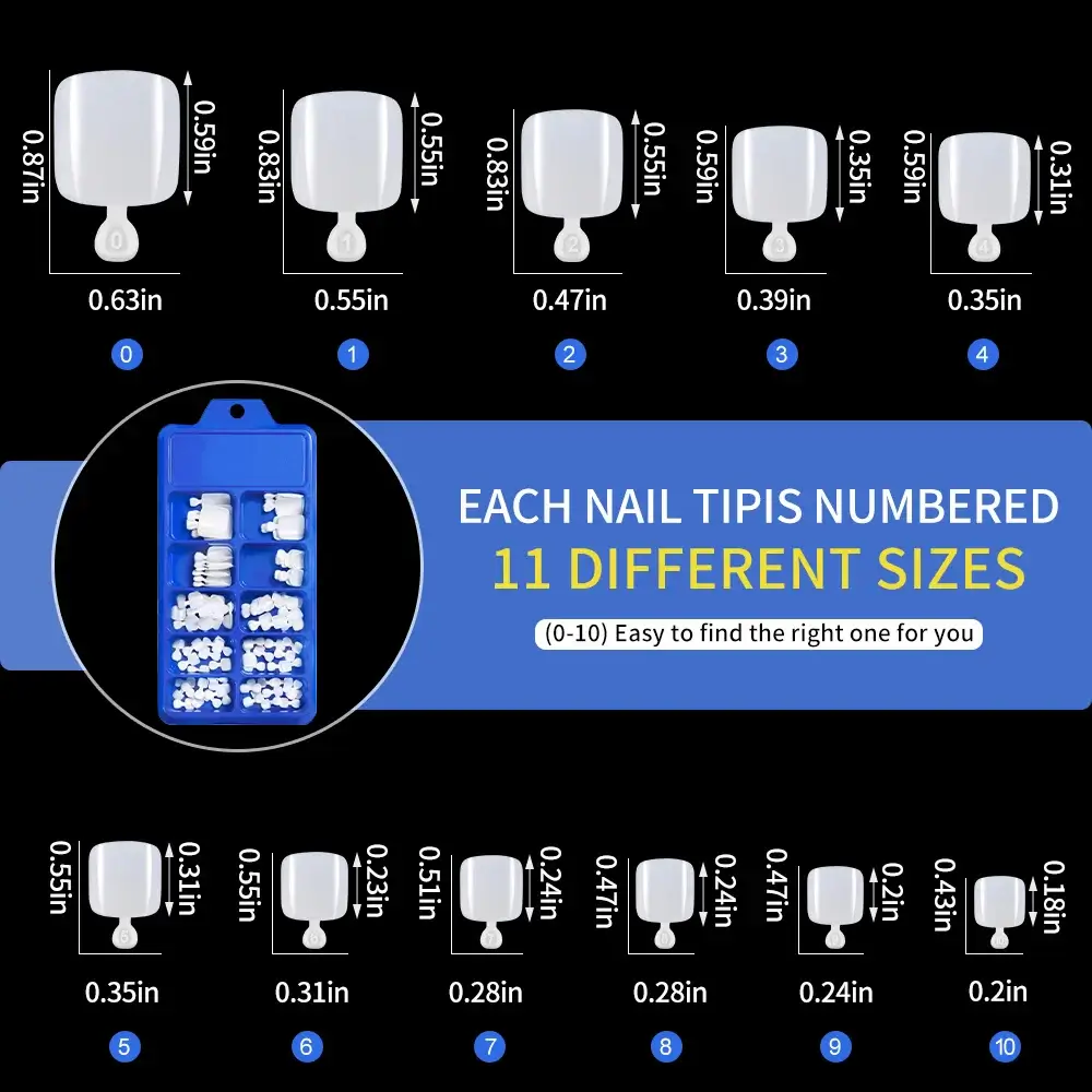 Full Cover Toe Nail Tips/120Pcs - Image 6