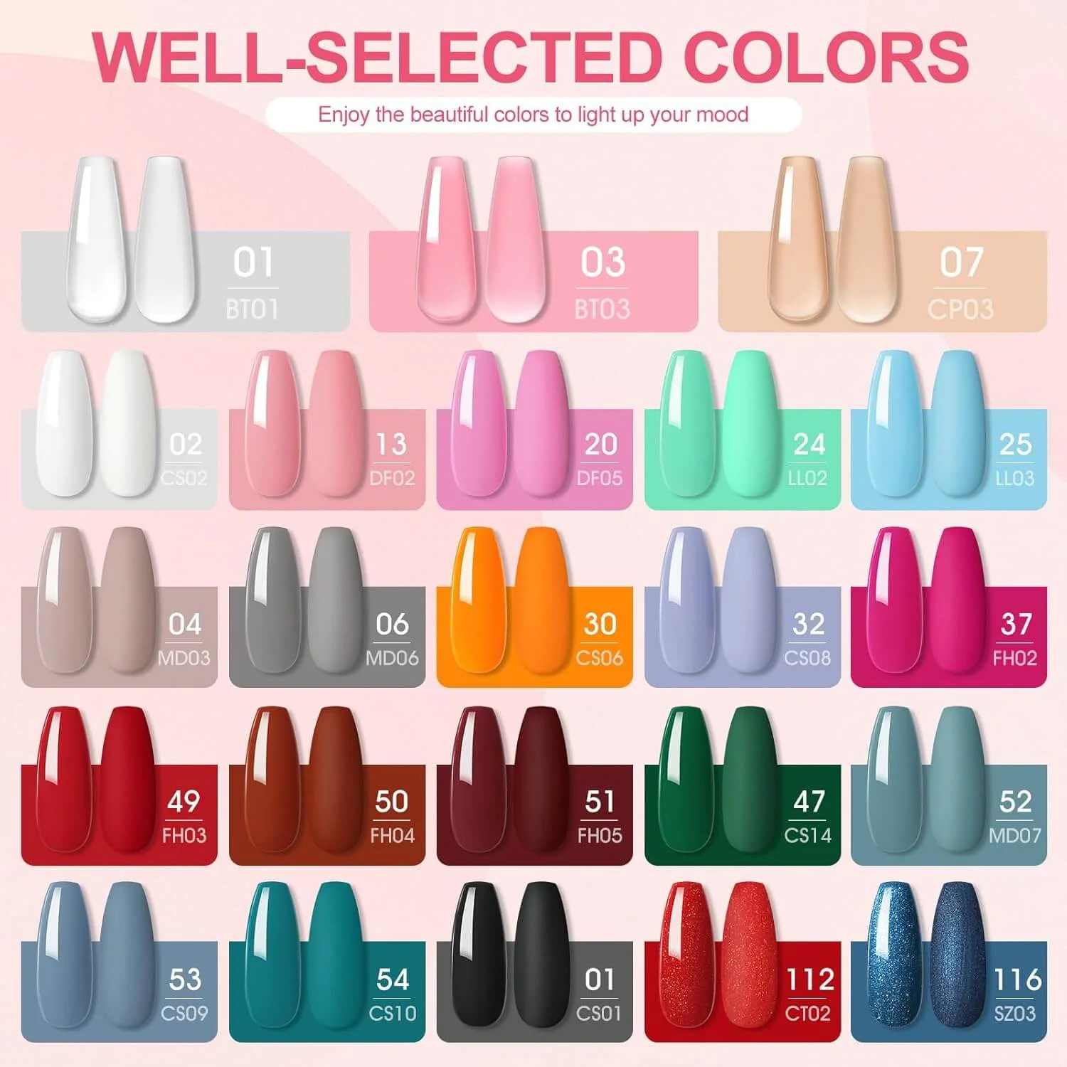 Gel Nail Polish Kit - 20 Colors 😍 UK Store - Image 5