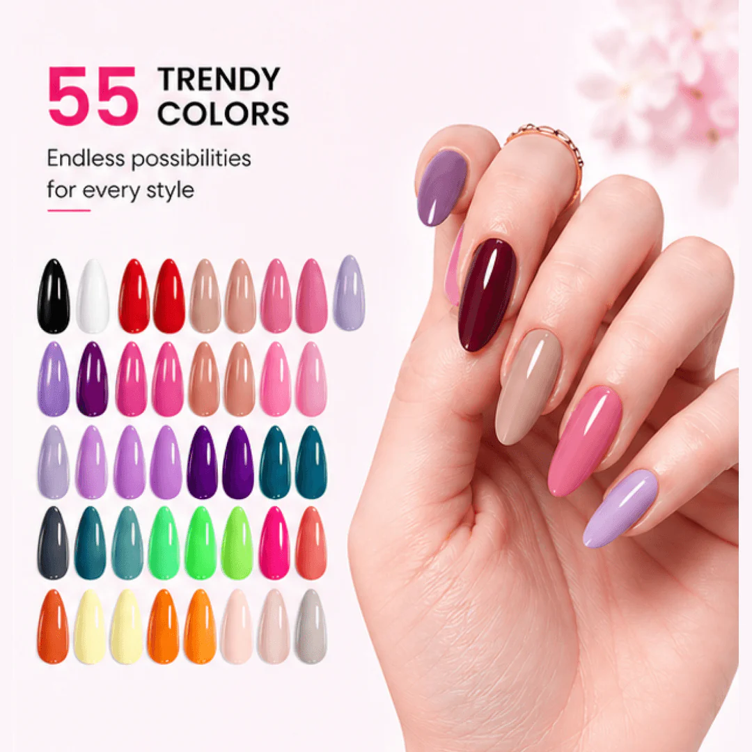 Gel Nail Polish Kit - 55 Colors - Image 3