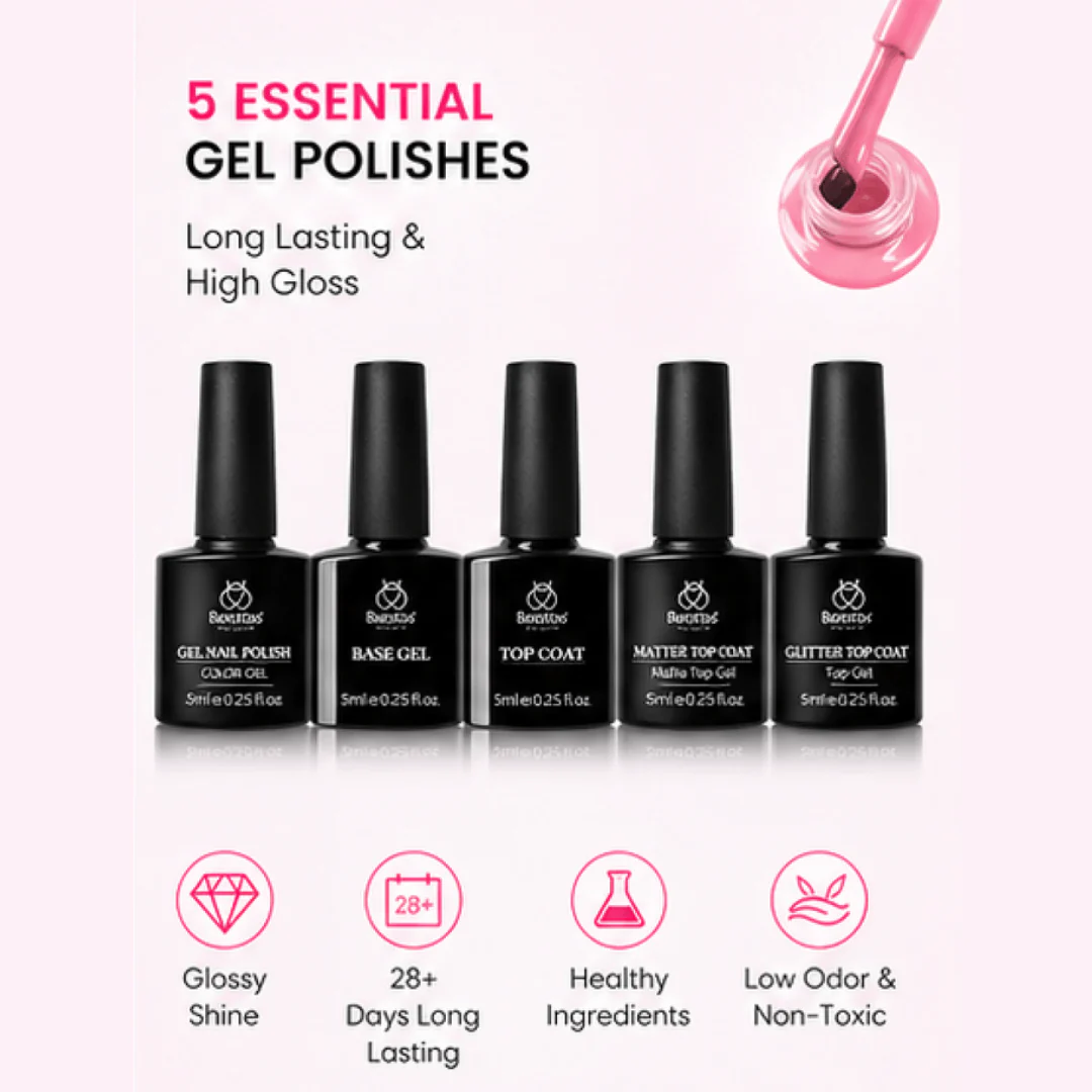 Gel Nail Polish Kit - 55 Colors - Image 4