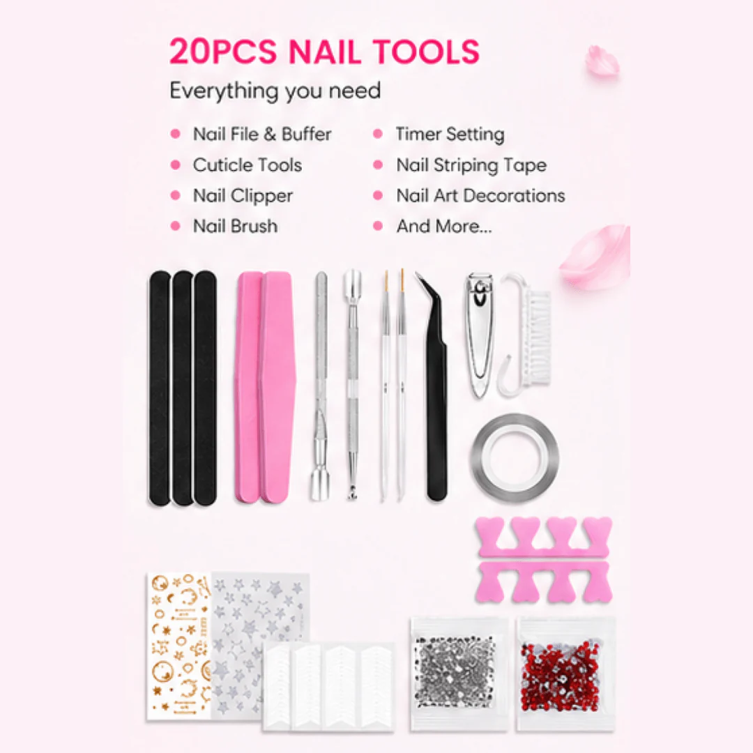 Gel Nail Polish Kit - 55 Colors - Image 5