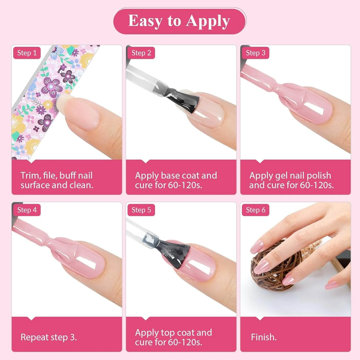Gel Nail Polish Kit - 24 Colors - Image 5