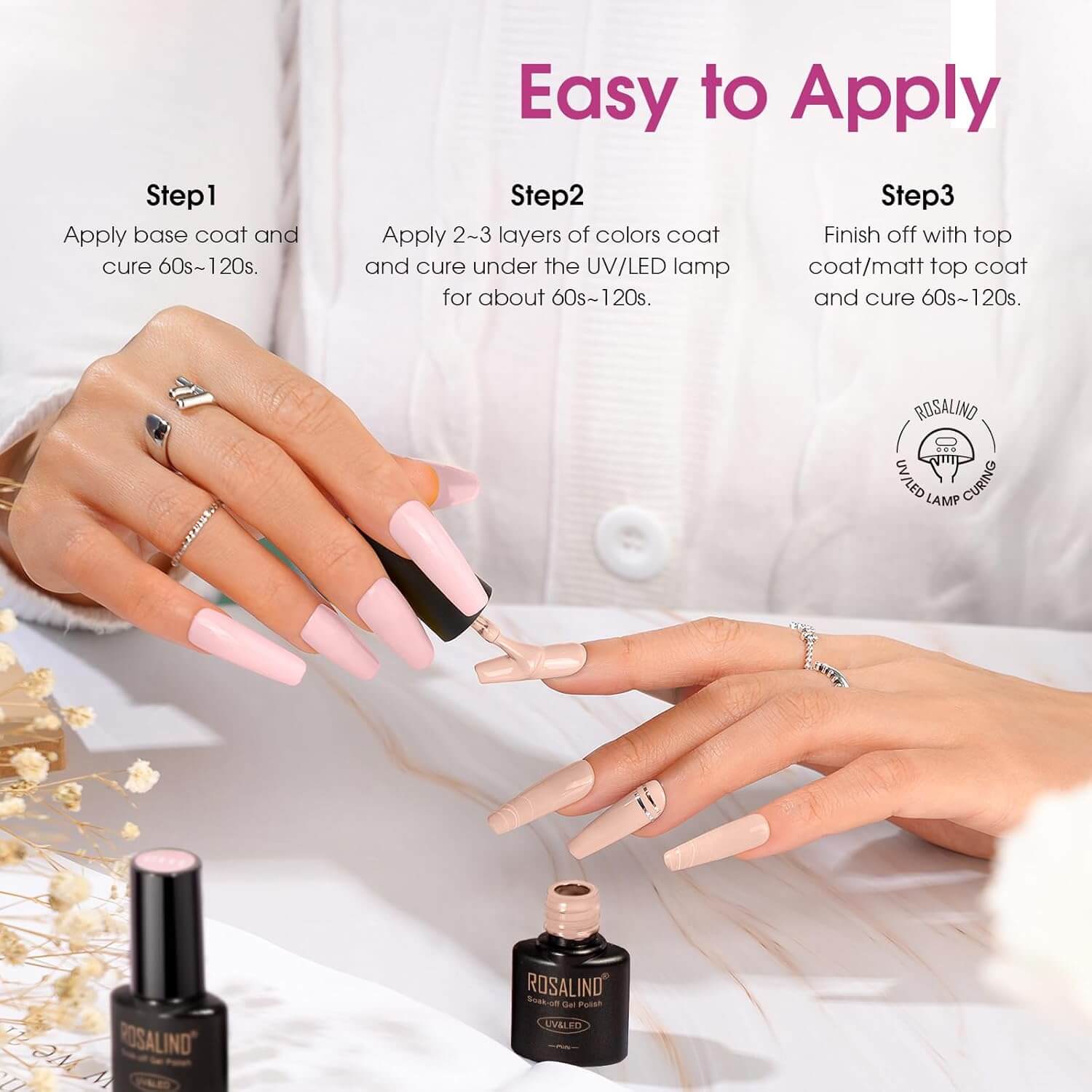 Gel Nail Polish Kit - 9 colors - Image 6