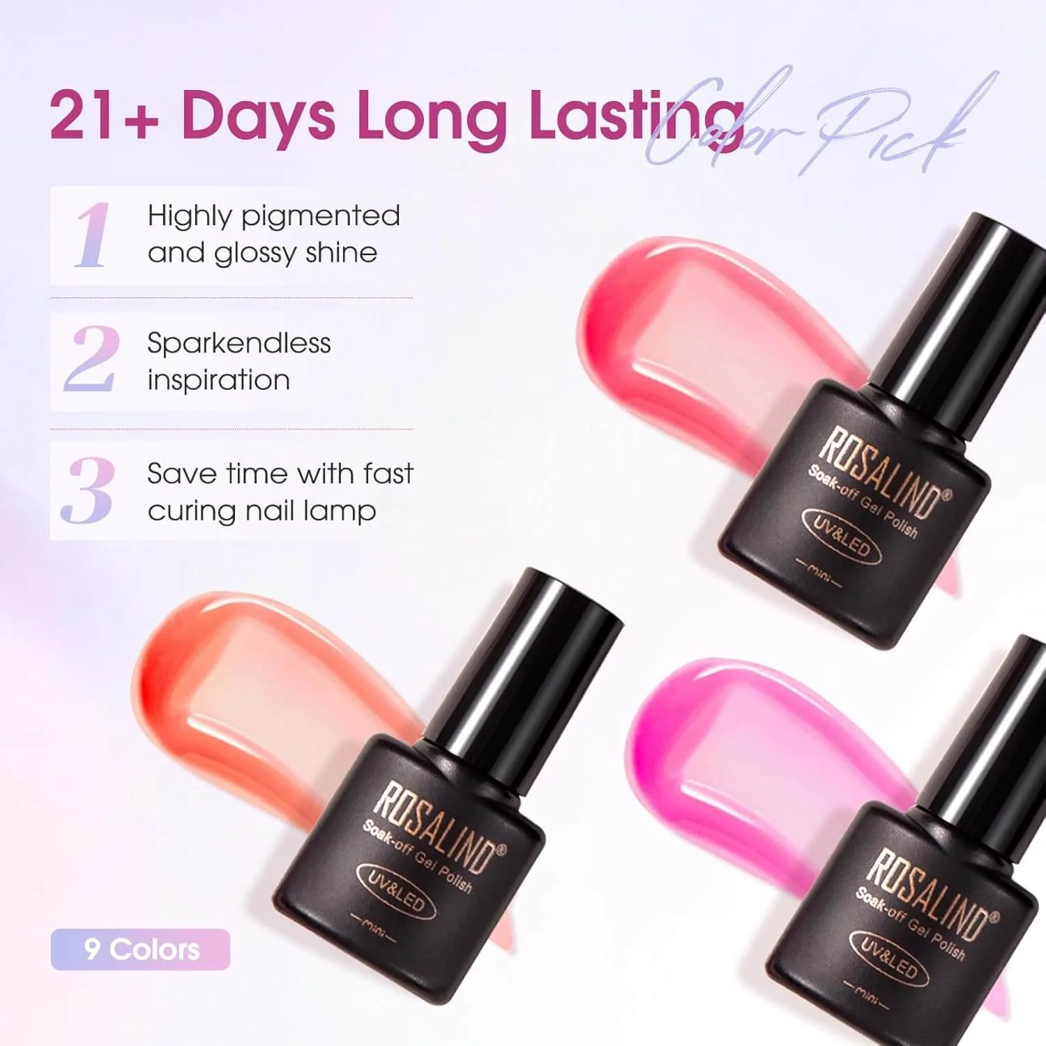Gel Nail Polish Kit - 9 colors - Image 9