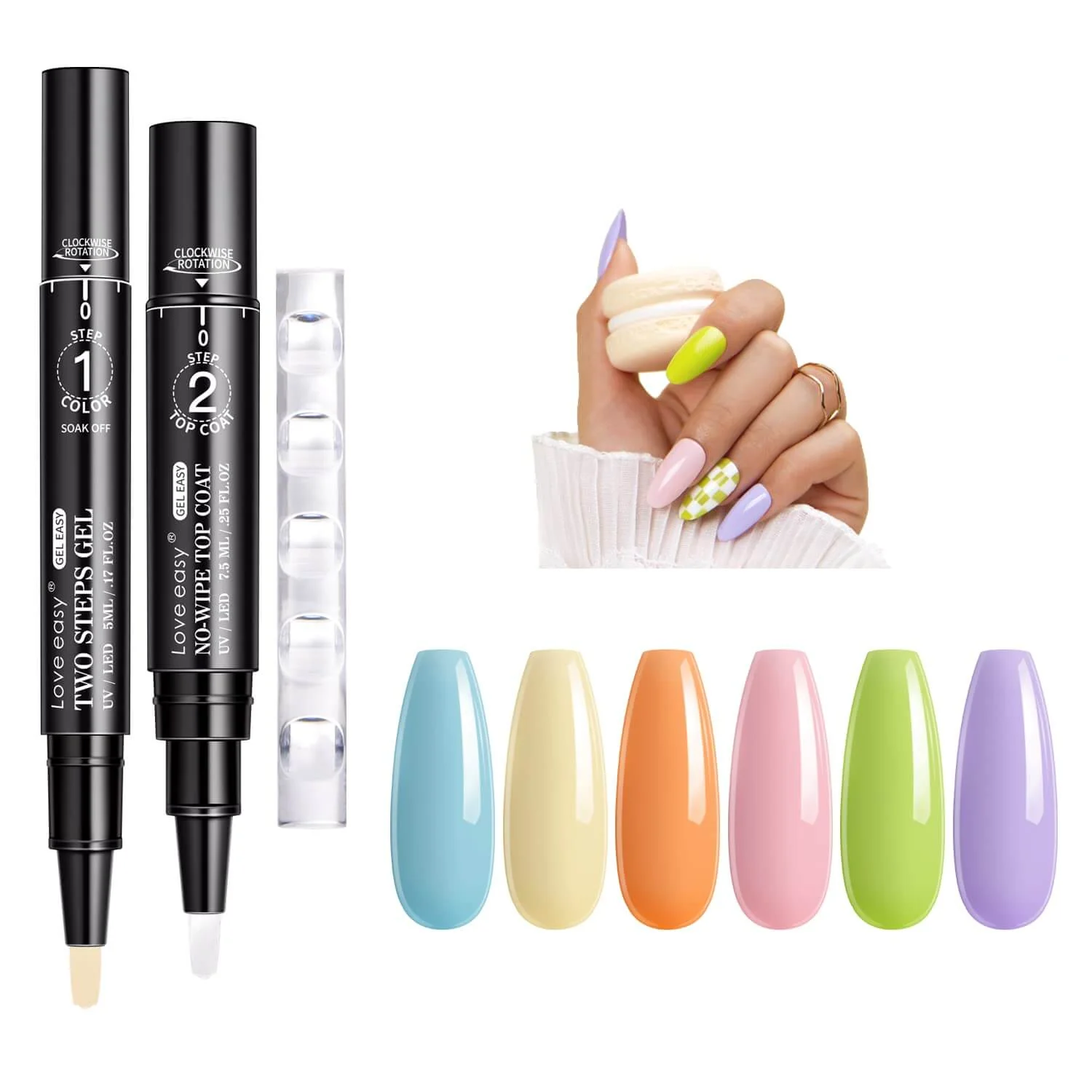 Gel Nail Polish Pen - Set 6 Colors - Image 5
