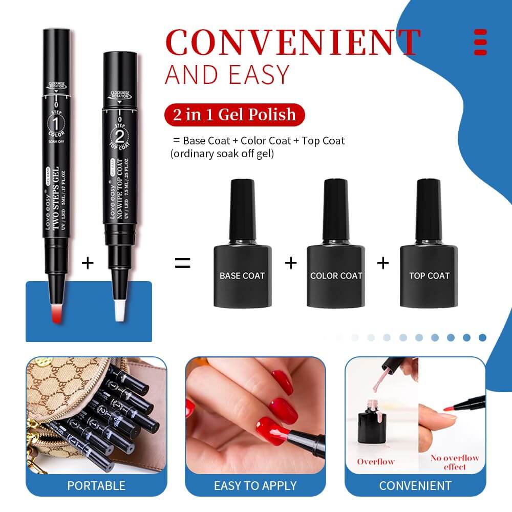 Gel Nail Polish Pen - Set 6 Colors - Image 7