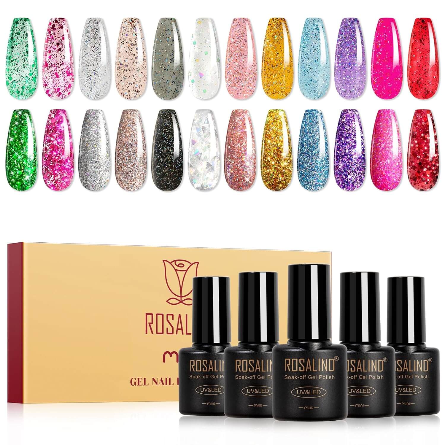 Glitter Gel Polish - 6/12 Colors - Image 10