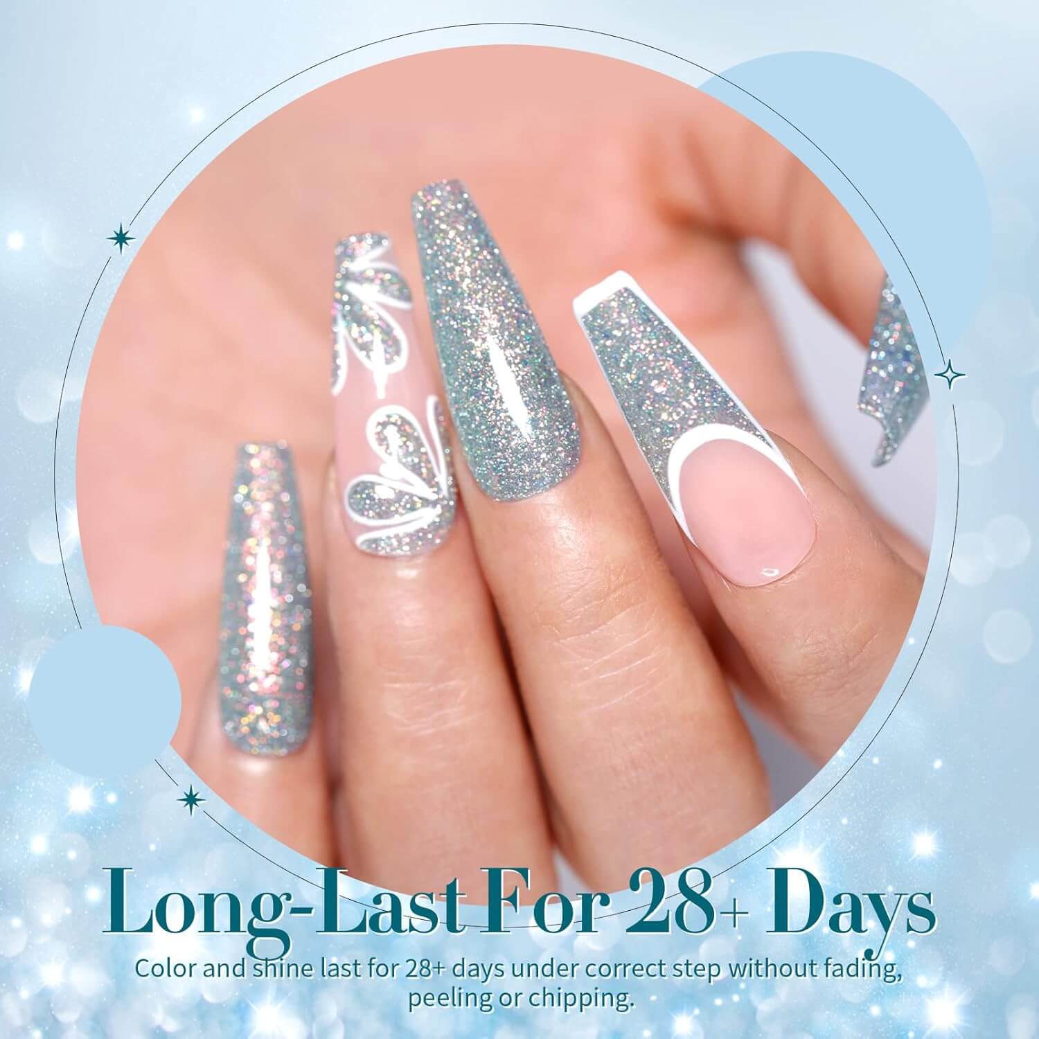Glitter Gel Polish - 6/12 Colors - Image 12