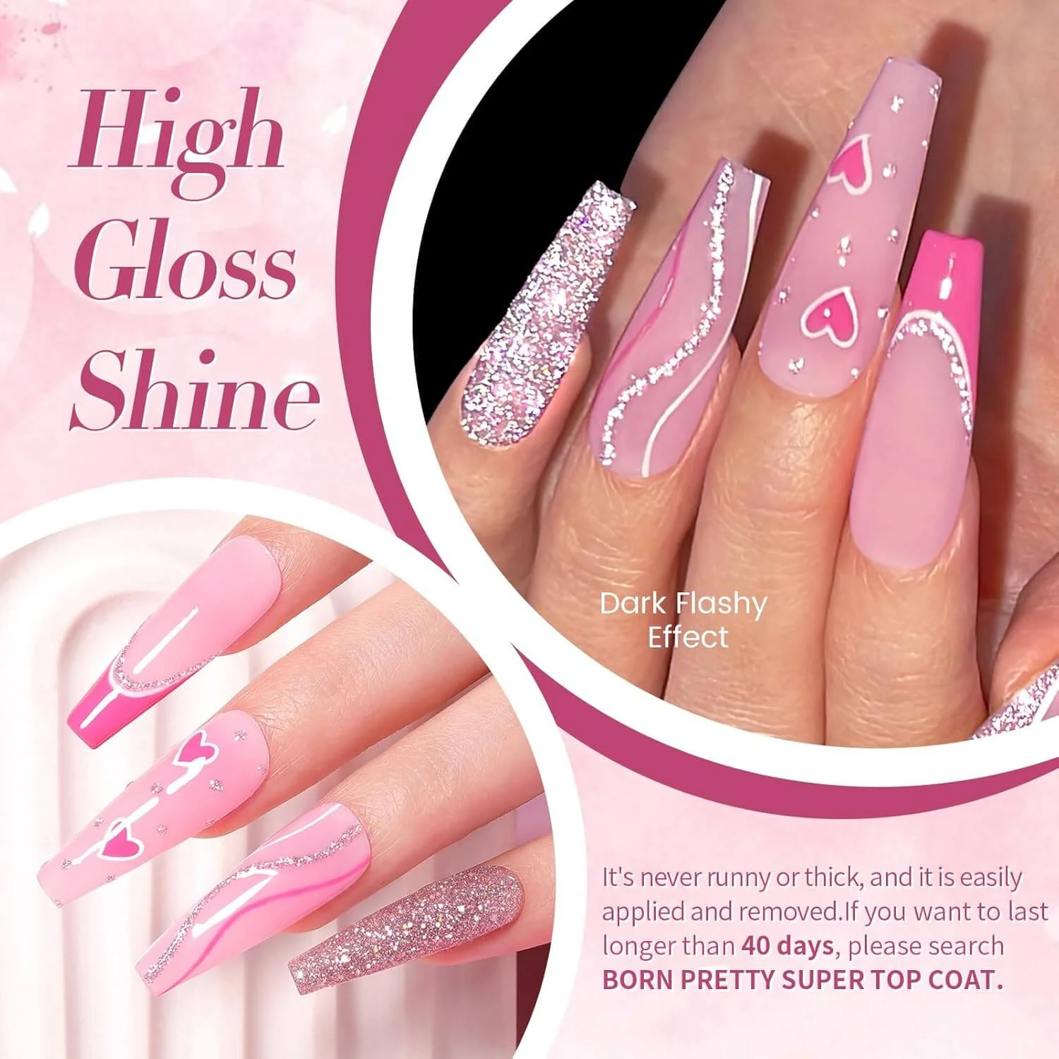 Glitter Gel Polish - 6/12 Colors - Image 17