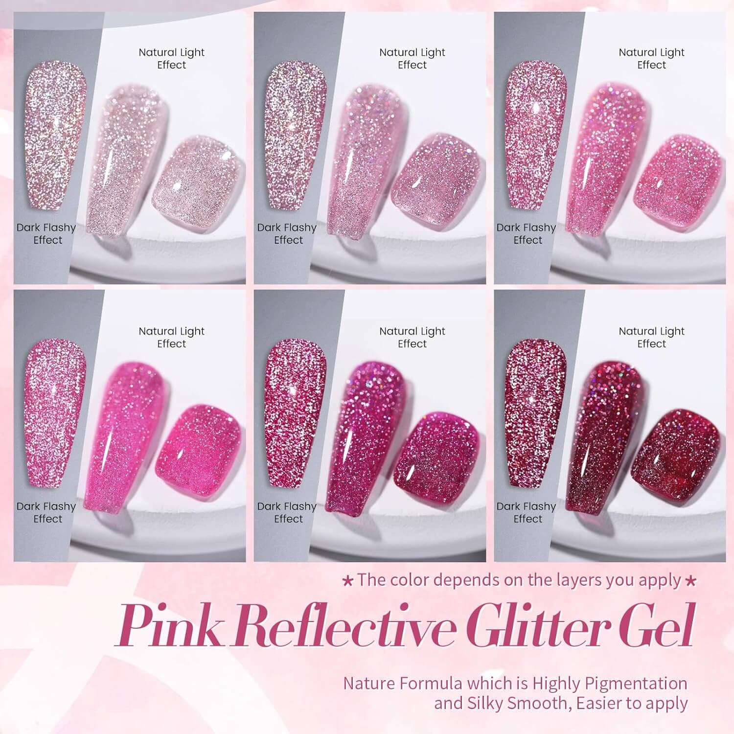 Glitter Gel Polish - 6/12 Colors - Image 18