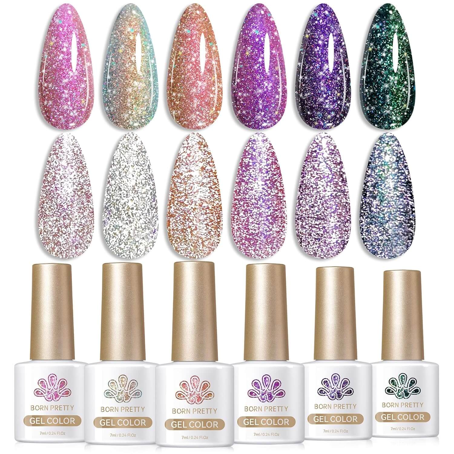 Glitter Gel Polish - 6/12 Colors - Image 9
