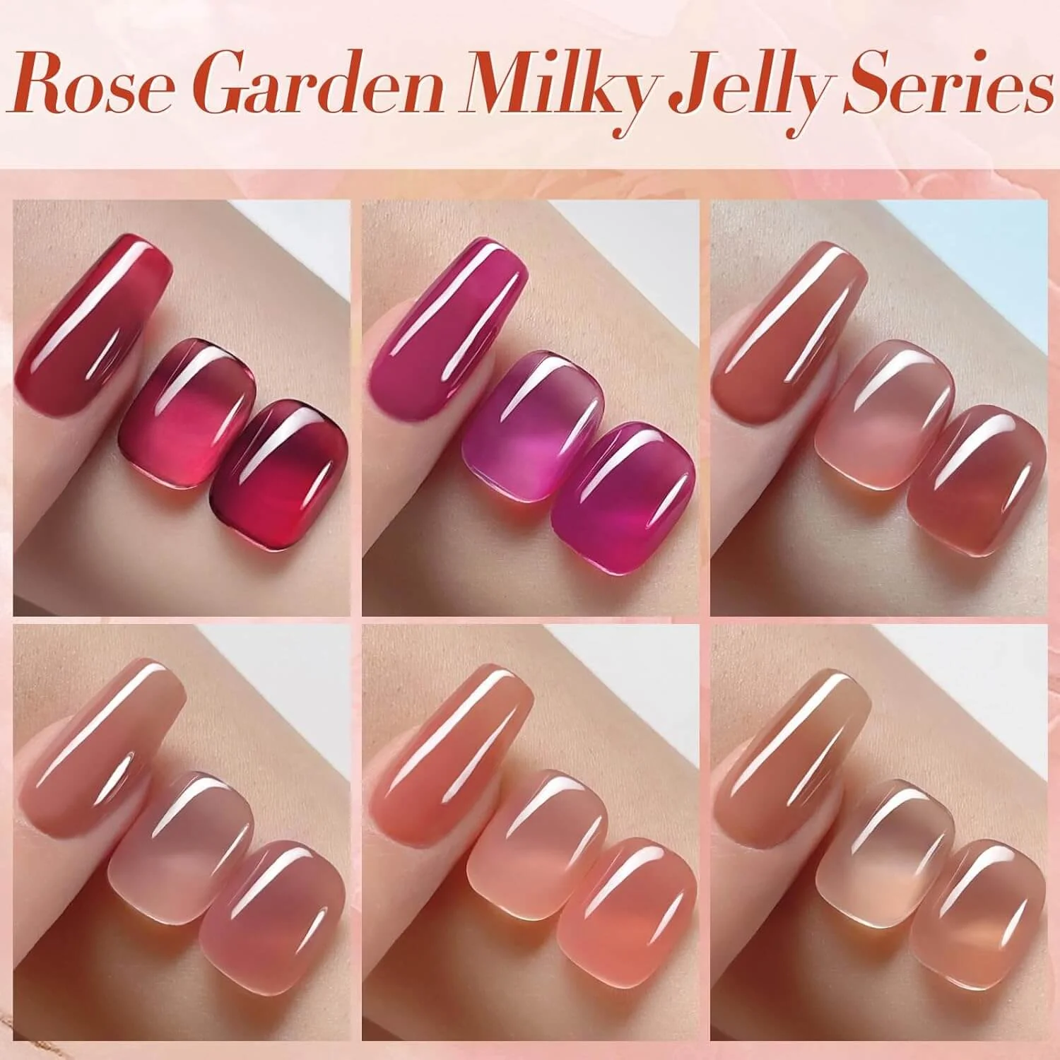 Jelly Gel Nail Polish - 6 Colors - Image 12