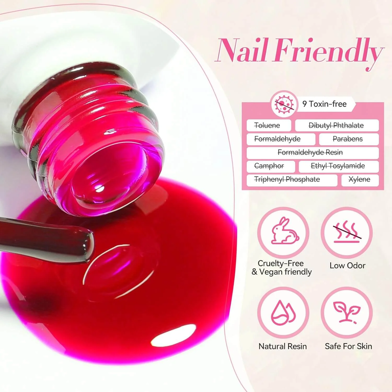 Jelly Gel Nail Polish - 6 Colors - Image 13