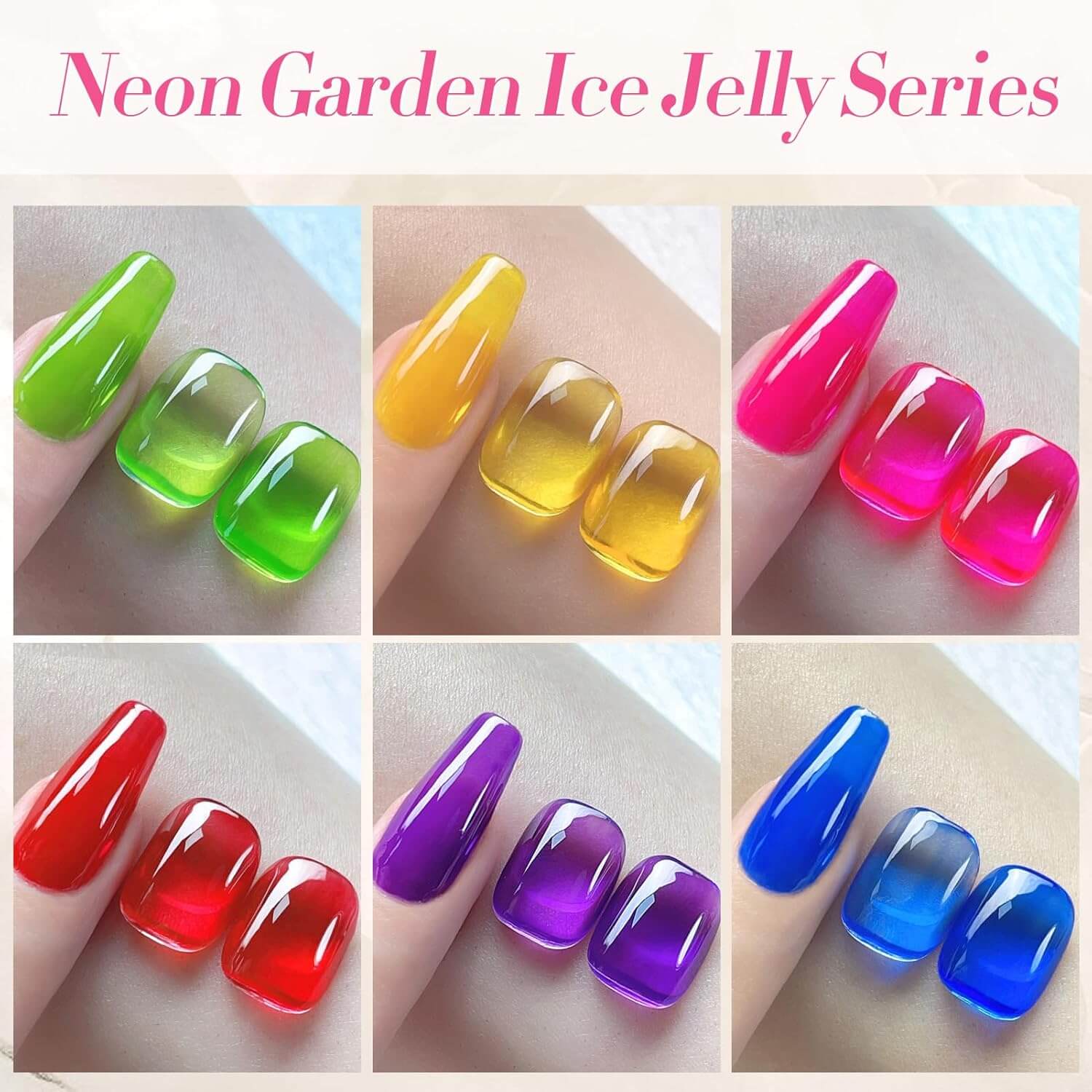 Jelly Gel Nail Polish - 6 Colors - Image 14