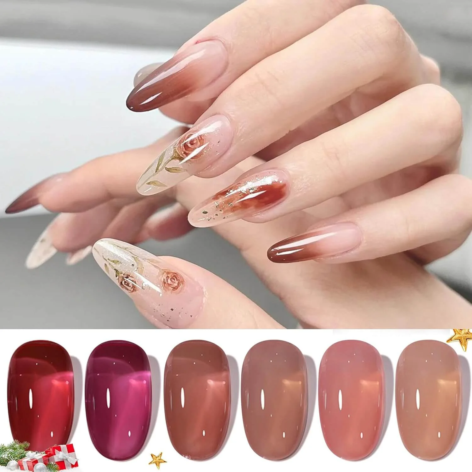 Jelly Gel Nail Polish - 6 Colors - Image 6
