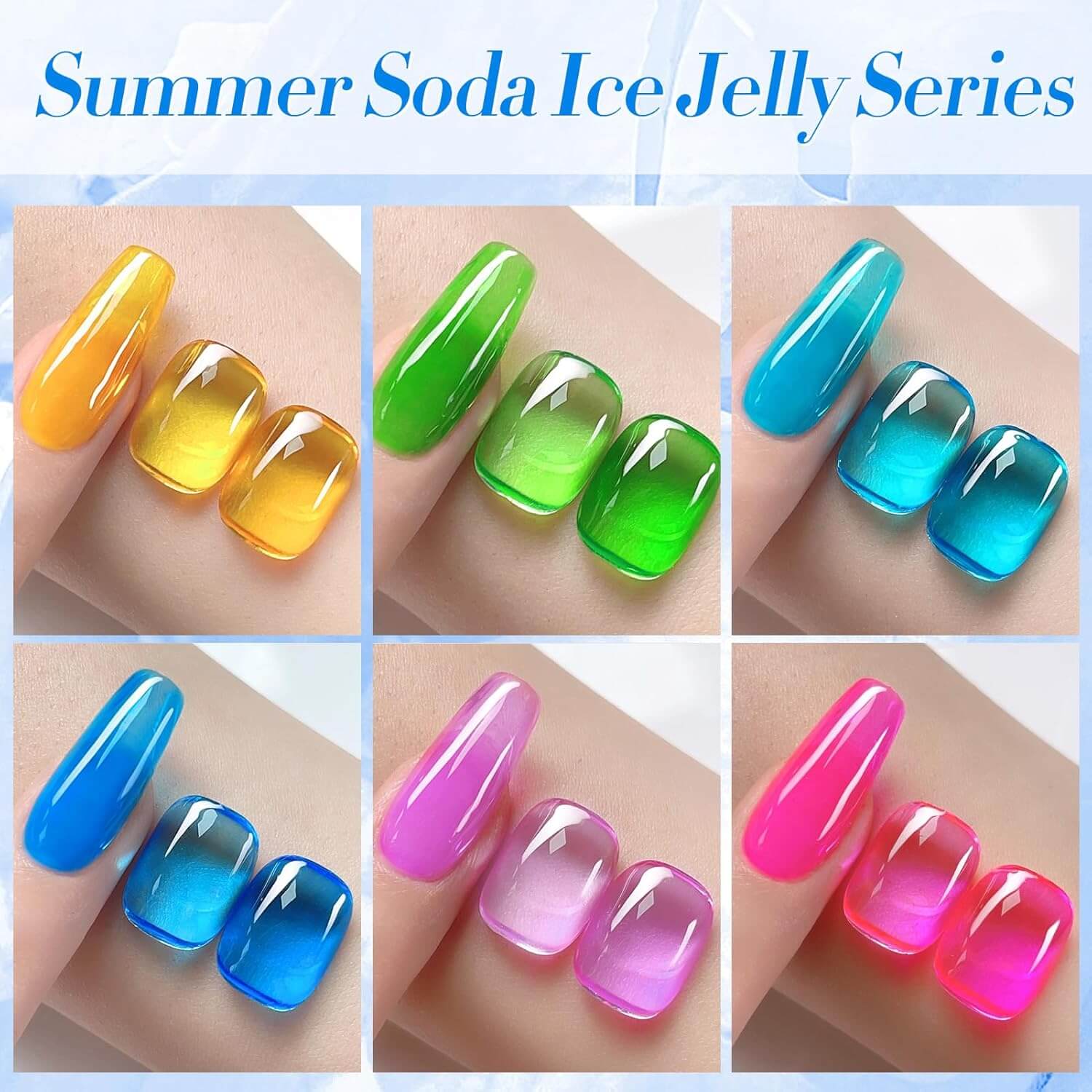 Jelly Gel Nail Polish - 6 Colors - Image 7