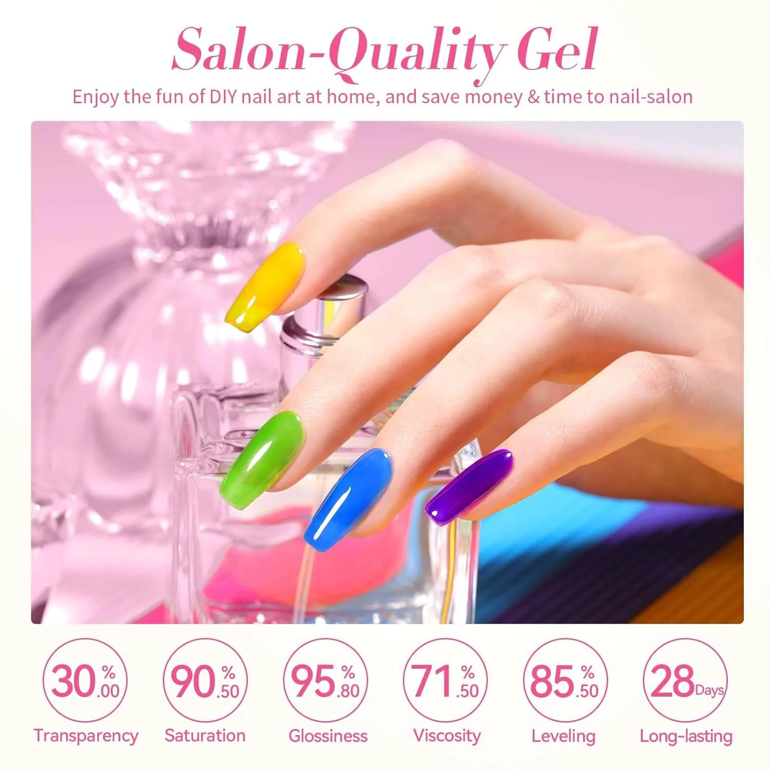 Jelly Gel Nail Polish - 6 Colors - Image 9
