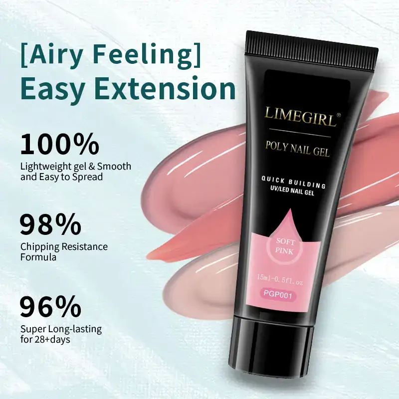 Poly Nail Gel Extension Kit - 9 Colours - Image 2