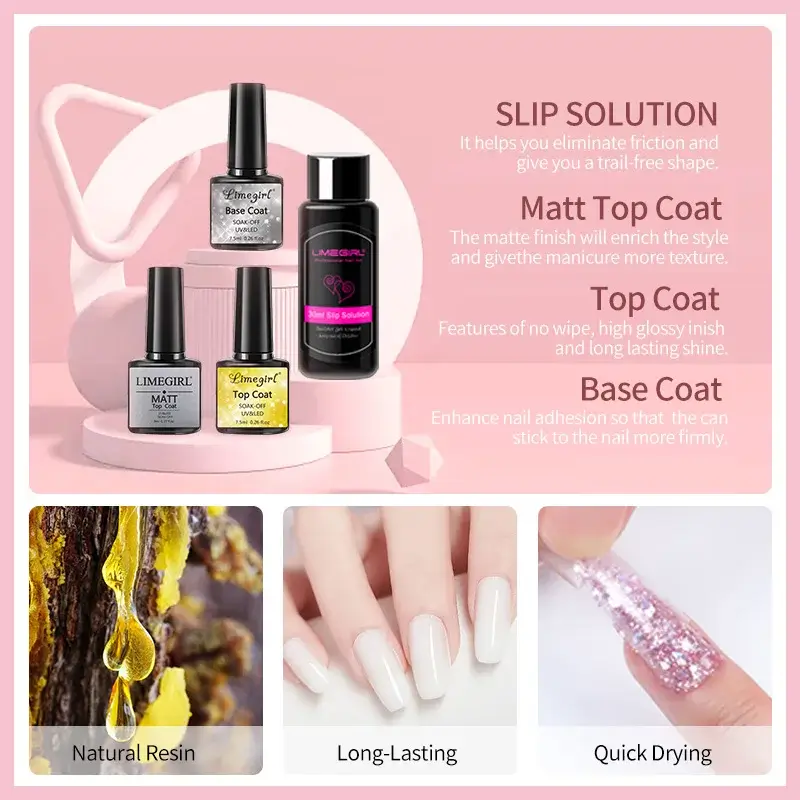 Poly Nail Gel Extension Kit - 9 Colours - Image 3