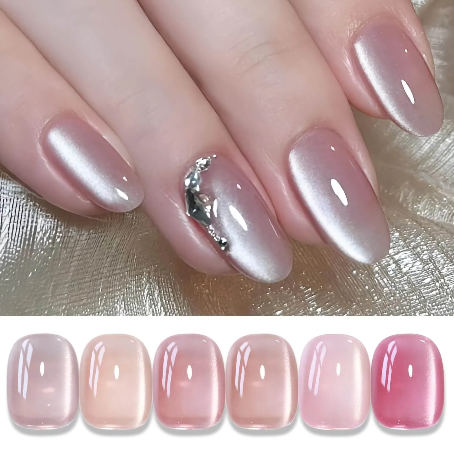 Magnetic Cat Eye Gel Nail Polish/6Pcs - Image 11