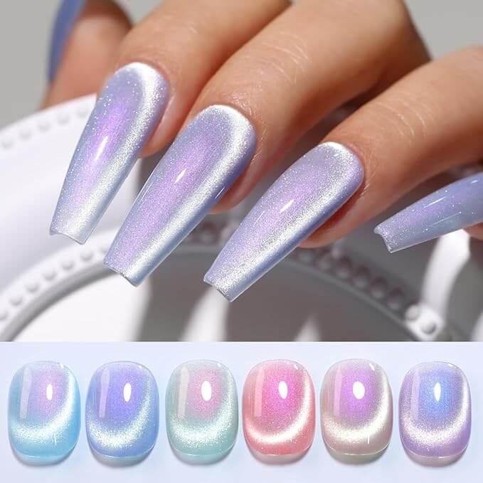 Magnetic Cat Eye Gel Nail Polish/6Pcs - Image 14